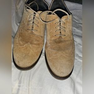 Joseph Abboud Men's Wingtip Dress Shoes Size 10 Suede Brown